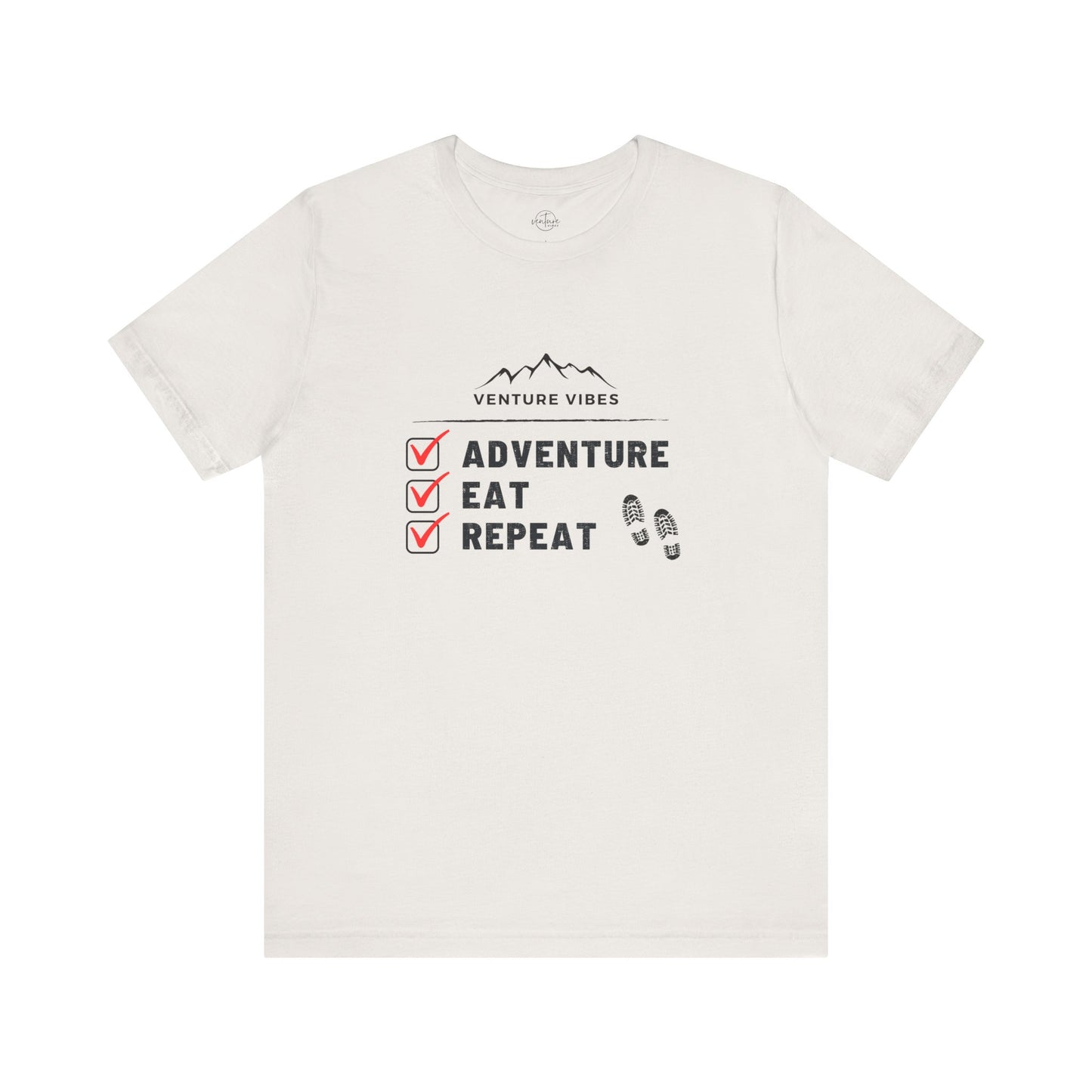 Adventure Eat Repeat - Unisex Jersey Tee