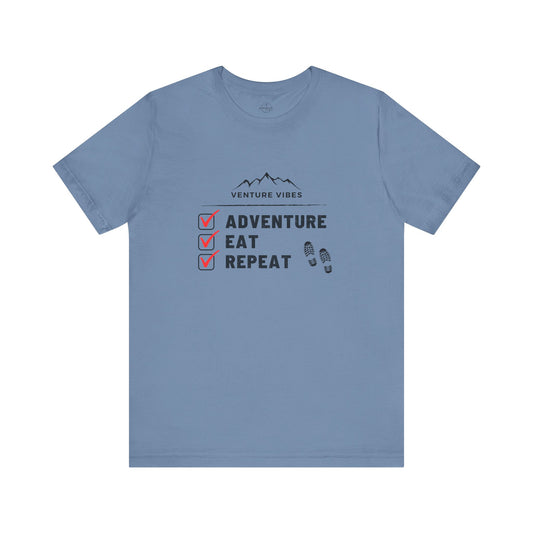 Adventure Eat Repeat - Unisex Jersey Tee