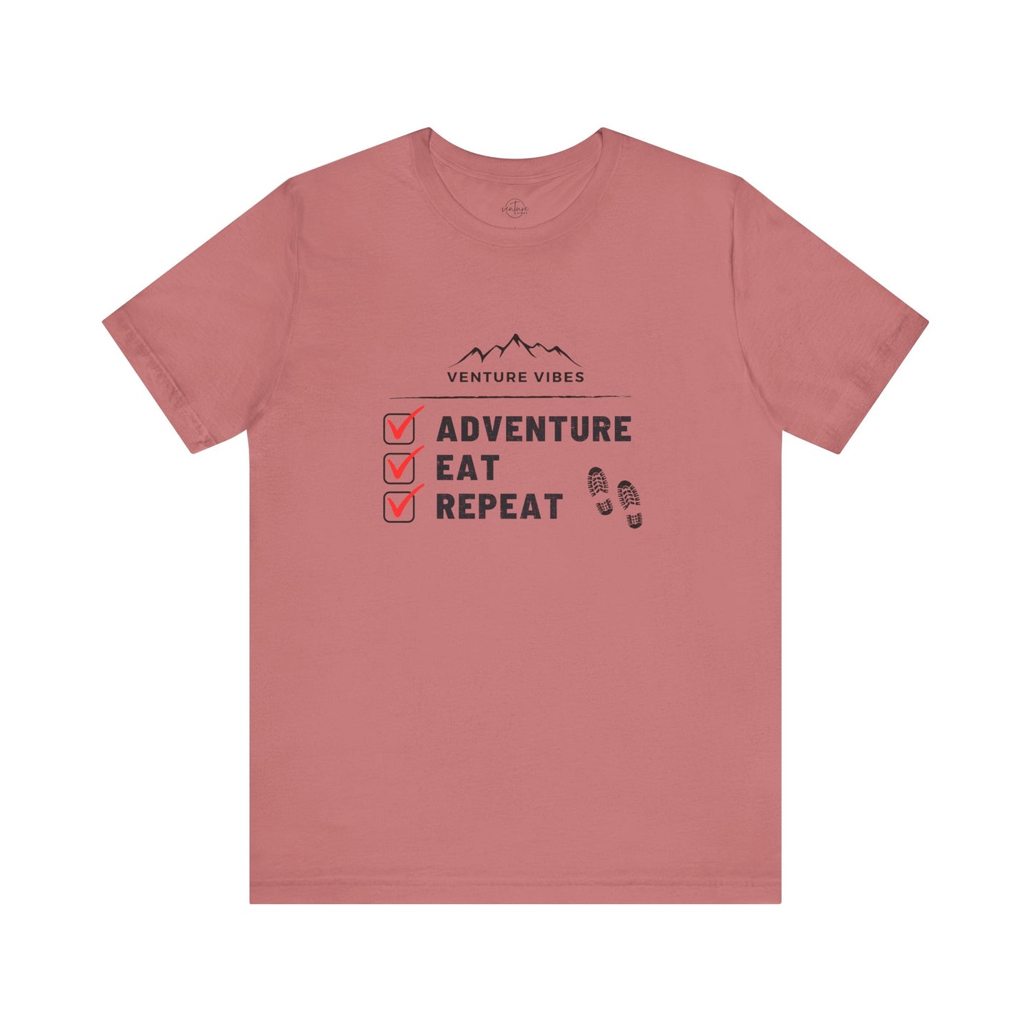 Adventure Eat Repeat - Unisex Jersey Tee