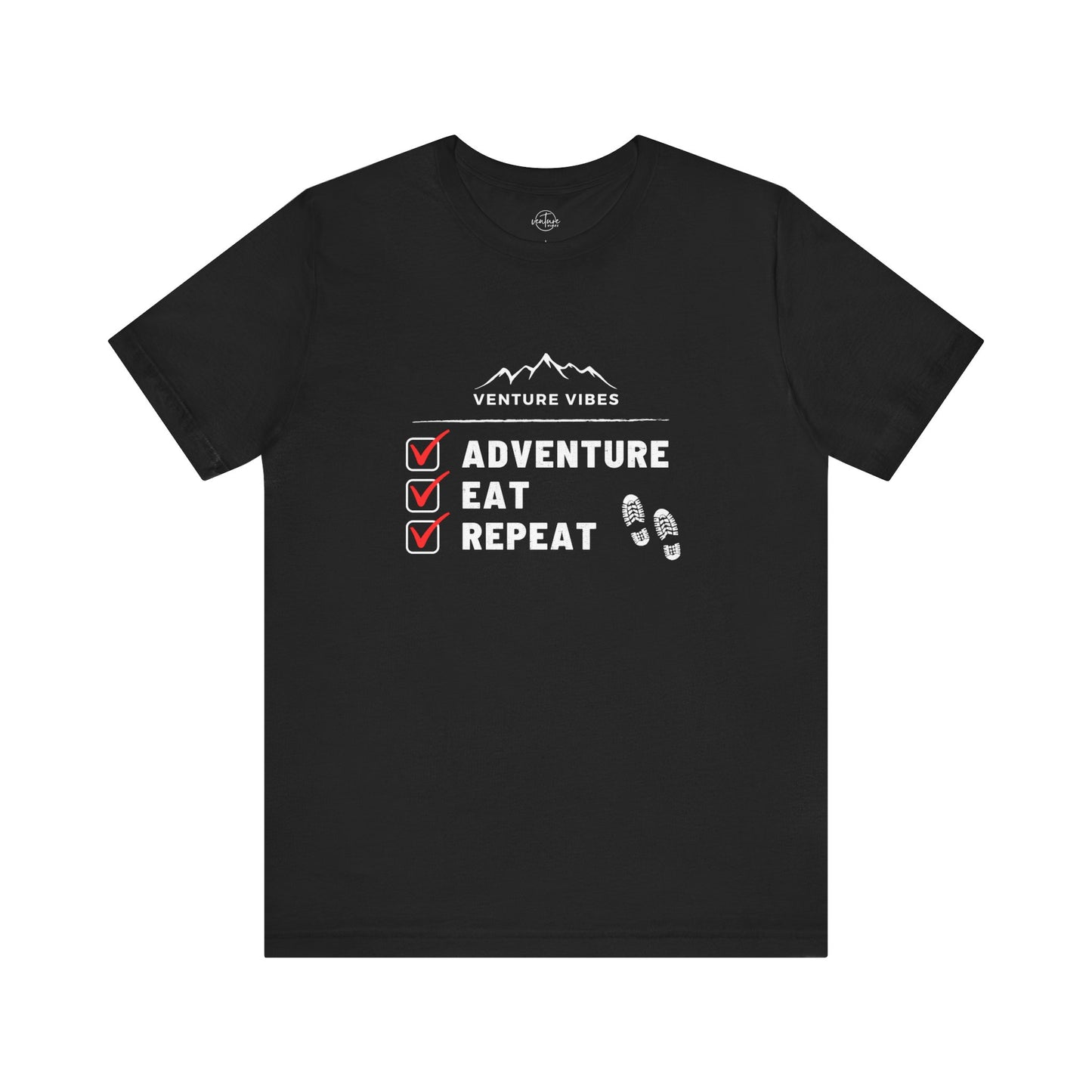 Adventure Eat Repeat - Unisex Jersey Tee