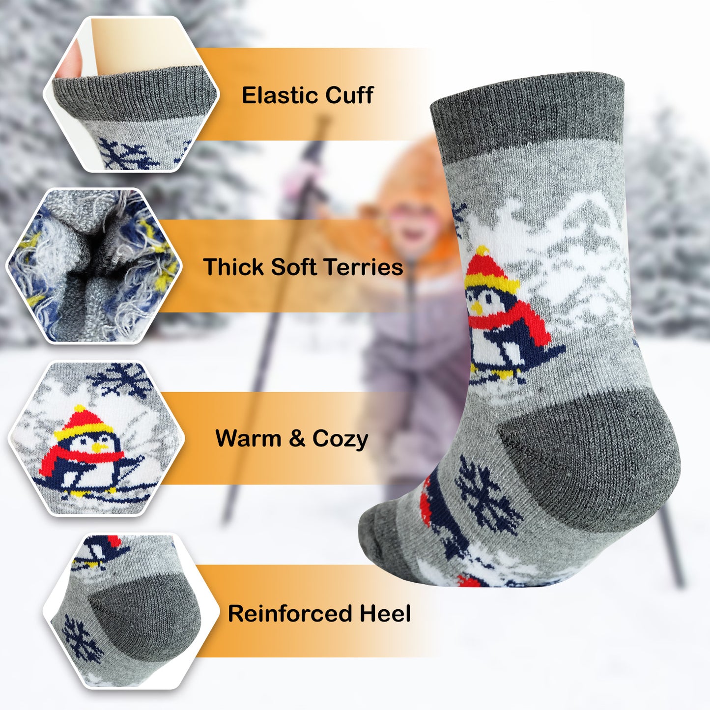 Venture Vibes Merino Toddler Socks