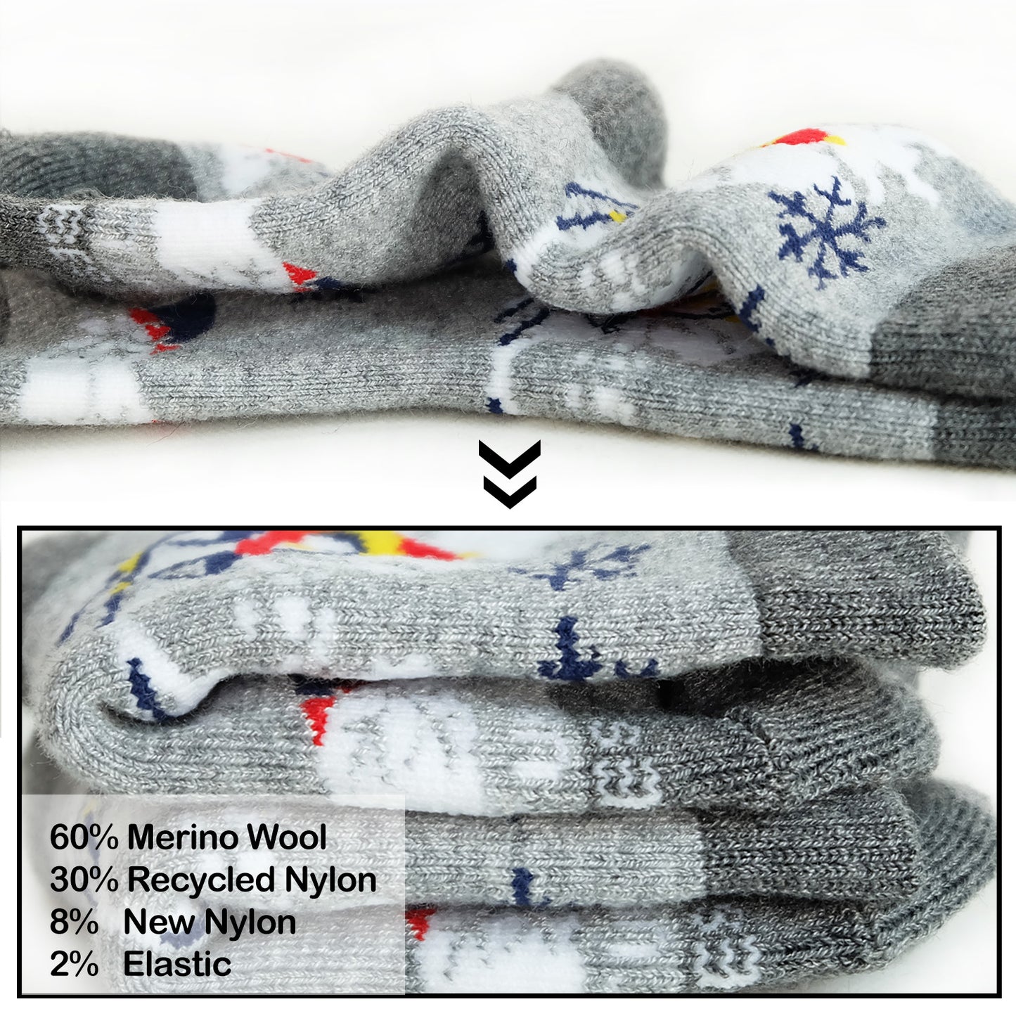 Venture Vibes Merino Toddler Socks