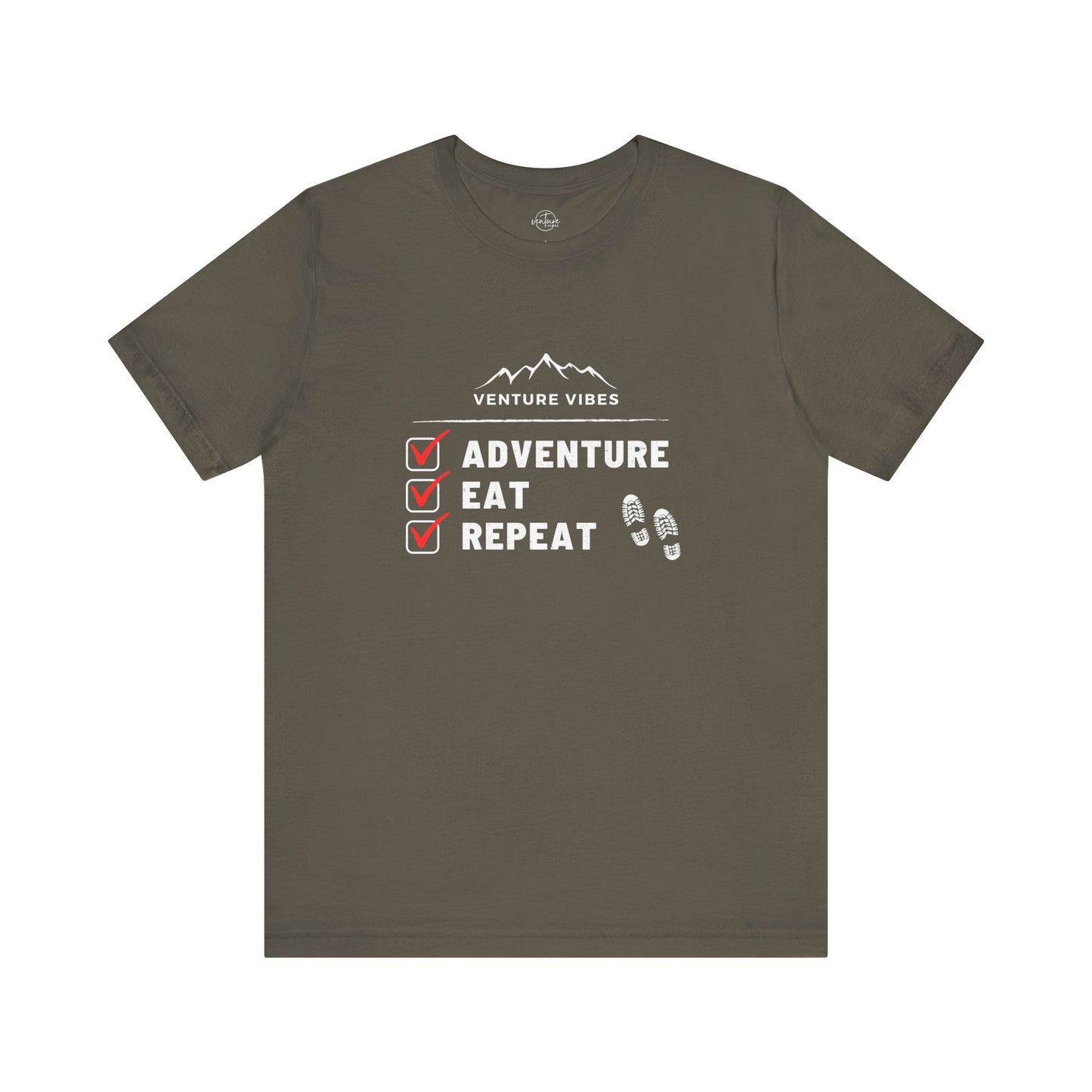 Adventure Eat Repeat - Unisex Jersey Tee
