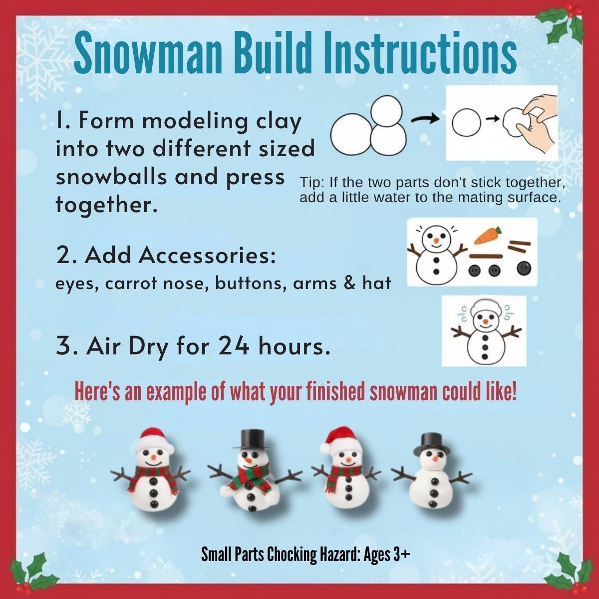 Mini DIY Craft Snowman
