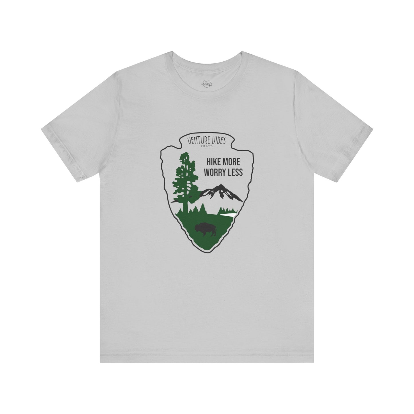 Hike More, Worry Less - Unisex Jersey Tee