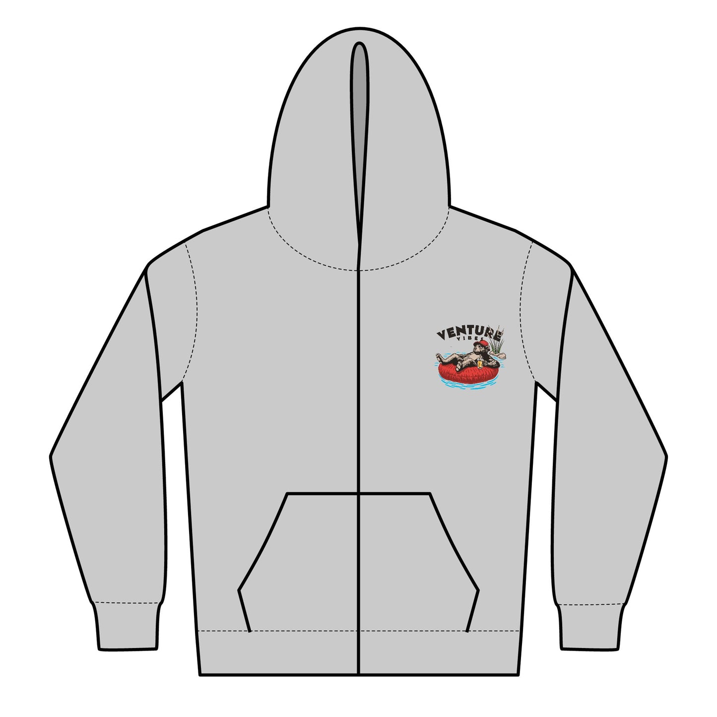 Chill Mode - Youth Heavy Blend Zipped Hoodie