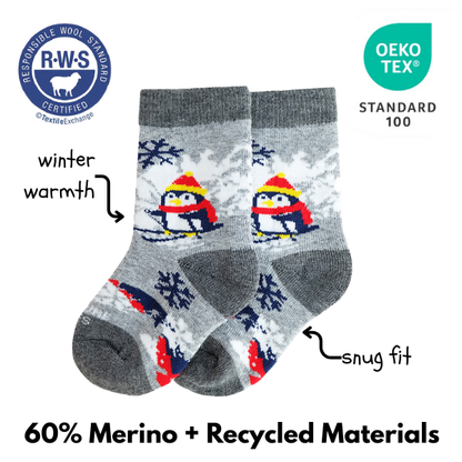 Merino Winter Toddler Socks