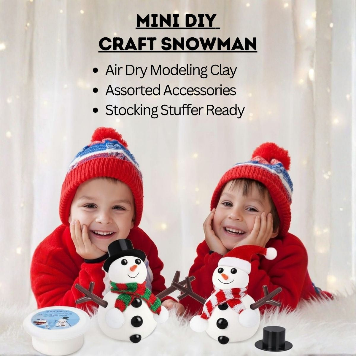 Mini DIY Craft Snowman