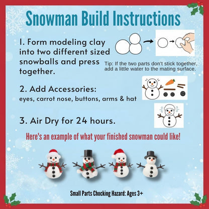 Mini DIY Craft Snowman