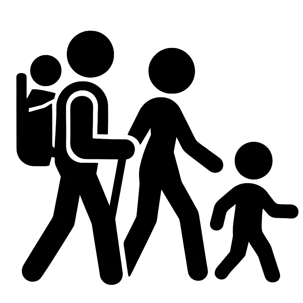 make it with one toddler and one infant in a backpack carrier